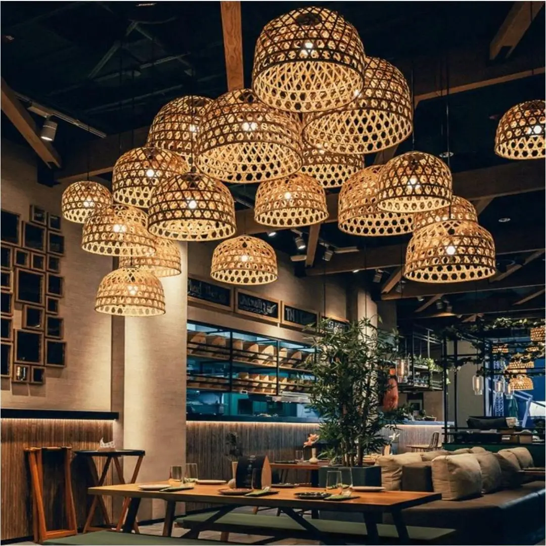 Handwoven Bamboo Lampshade